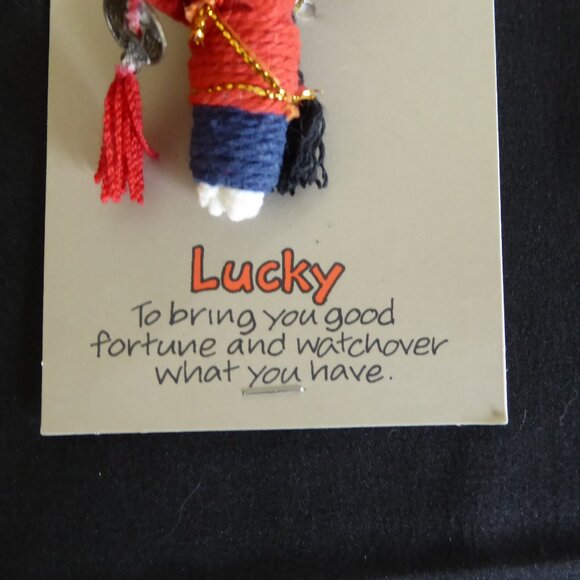 NWT 2009 JOHN HINDE WATCHOVER VOODOO DOLL LUCKY KEYCHAIN - Picture 3 of 14